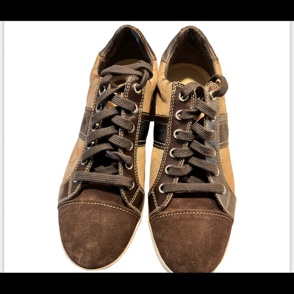 Mens coach sneakers 9.5 - Picture 2 of 7